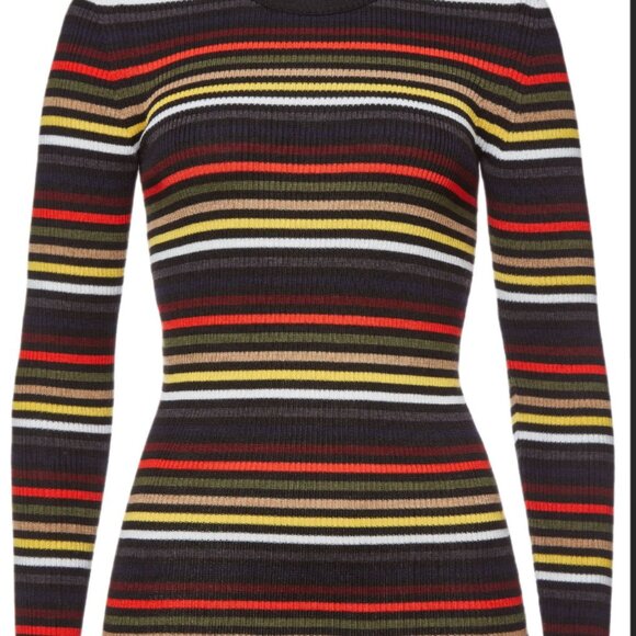 Vintage Sonia Rykiel Sweater Striped Wool 70s-80s size 42 (actual size S) - Picture 10 of 15